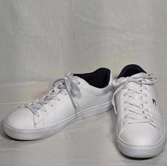 NEW Tommy Hilfiger Mens Brecon Classic Sneaker Sz 11 white - Picture 2 of 11